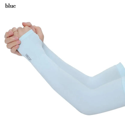 Ice Silk Cooling UV Arm Sleeves – Sun Protection for Sports, Driving & Outdoor Activities