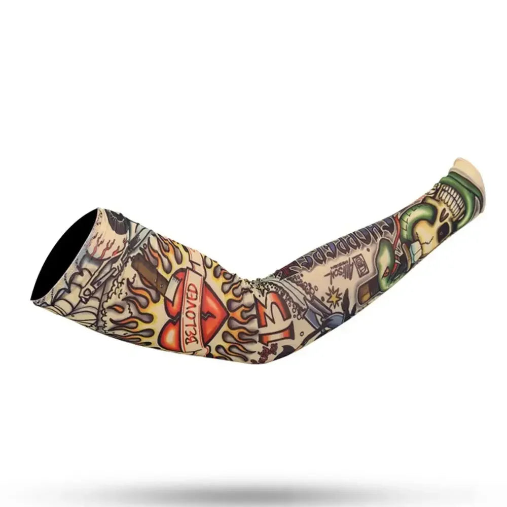1Pc Summer Cooling Flower Arm Sleeves Outdoor Sport Tattoo Arm Sleeves UV Protection Arm Cover Sun Protection Sportswear Sleeves