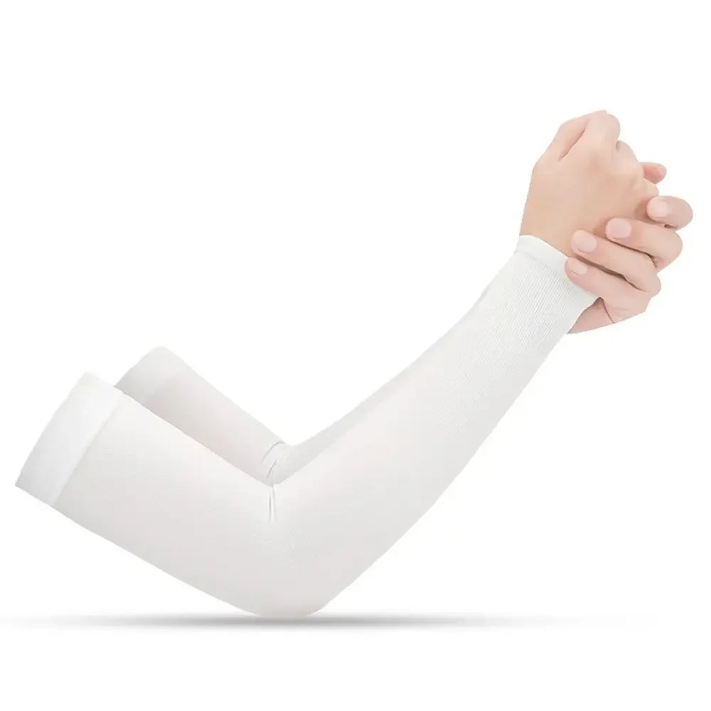 Ice Silk Cooling UV Arm Sleeves – Sun Protection for Sports, Driving & Outdoor Activities