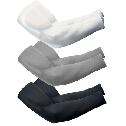 3 Pairs UV Arm Sun Sleeves – Breathable Protection, Uses for Driving Sports Hiking & Outdoor Summer Activities