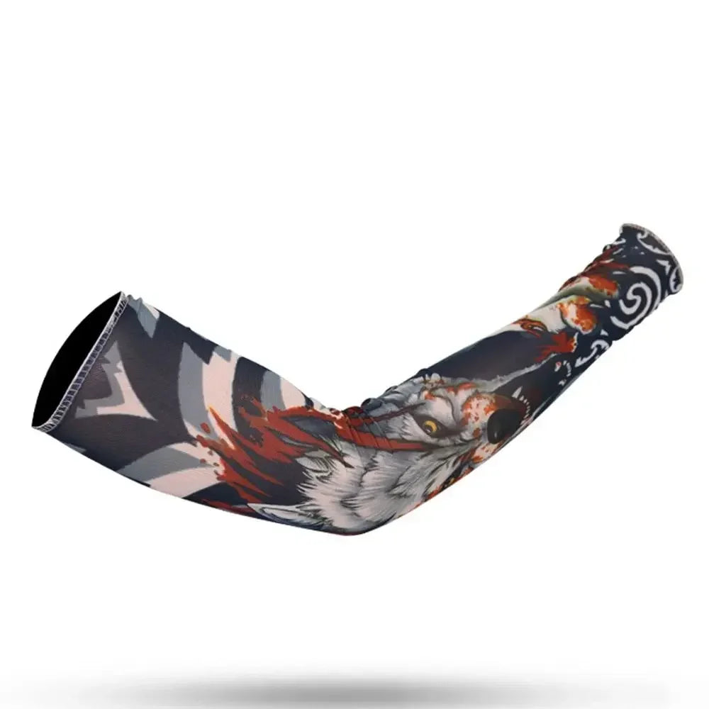 1Pc Summer Cooling Flower Arm Sleeves Outdoor Sport Tattoo Arm Sleeves UV Protection Arm Cover Sun Protection Sportswear Sleeves