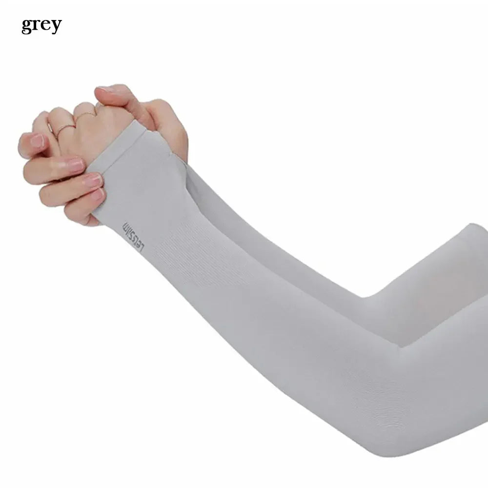Ice Silk Cooling UV Arm Sleeves – Sun Protection for Sports, Driving & Outdoor Activities