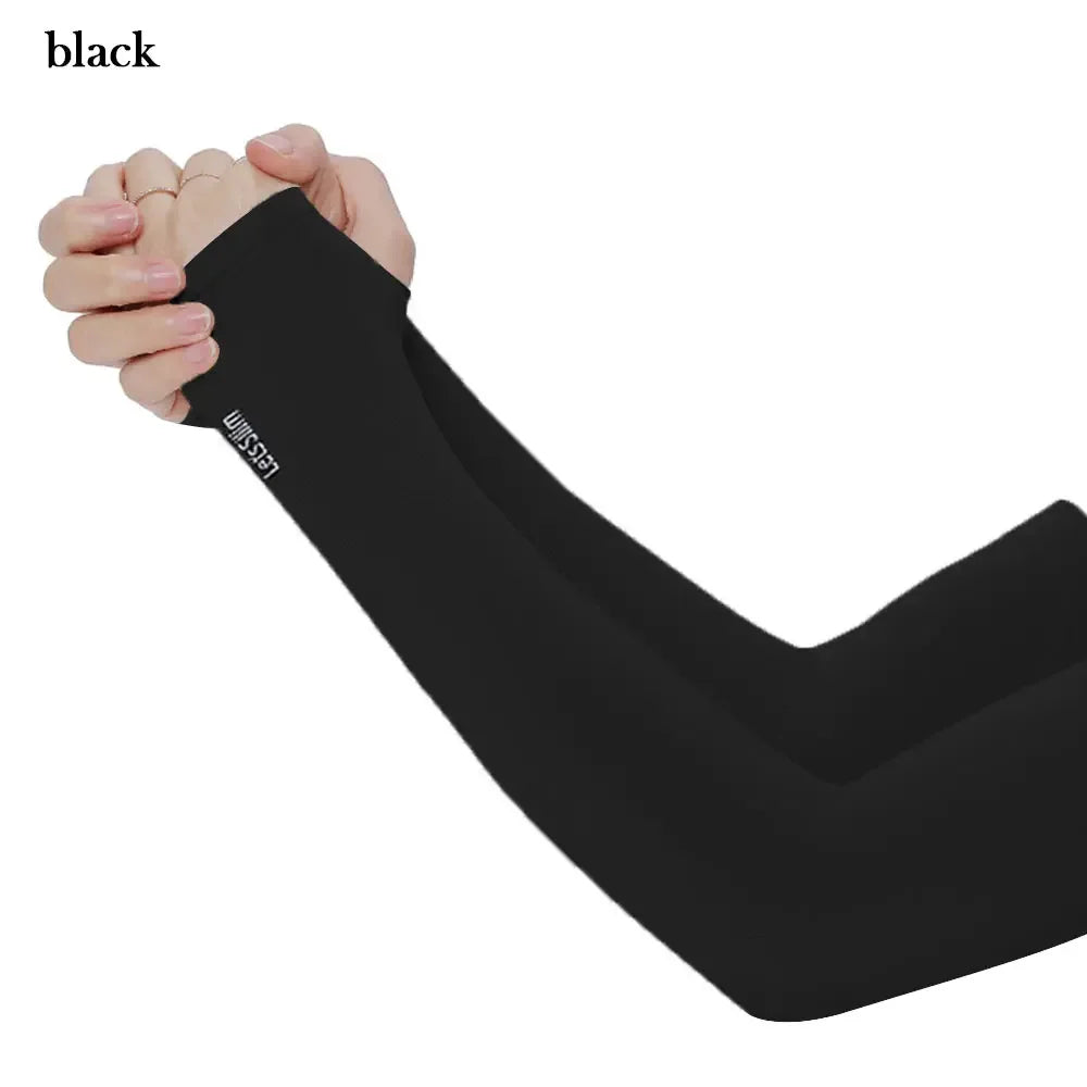 Ice Silk Cooling UV Arm Sleeves – Sun Protection for Sports, Driving & Outdoor Activities