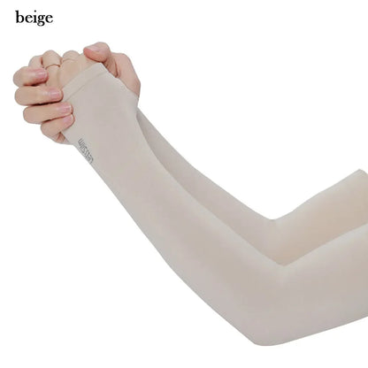 Ice Silk Cooling UV Arm Sleeves – Sun Protection for Sports, Driving & Outdoor Activities
