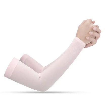 Ice Silk Cooling UV Arm Sleeves – Sun Protection for Sports, Driving & Outdoor Activities