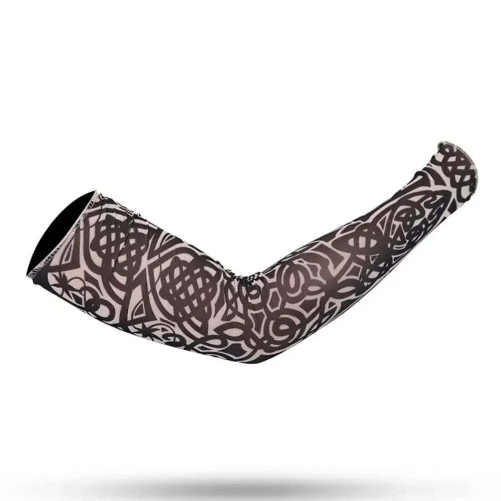 1Pc Summer Cooling Flower Arm Sleeves Outdoor Sport Tattoo Arm Sleeves UV Protection Arm Cover Sun Protection Sportswear Sleeves