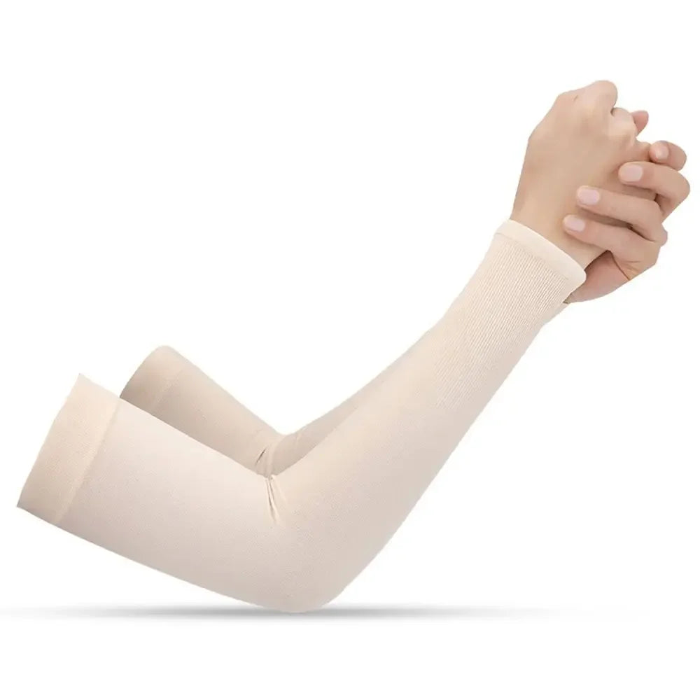 Ice Silk Cooling UV Arm Sleeves – Sun Protection for Sports, Driving & Outdoor Activities