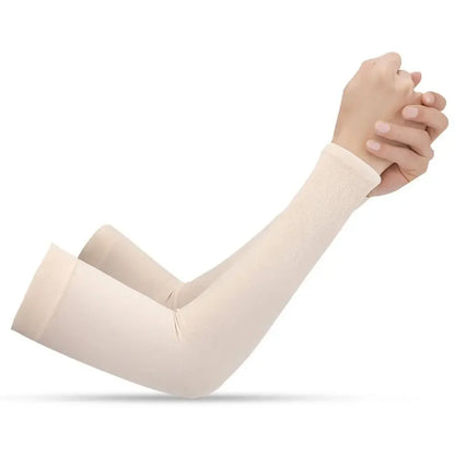 Ice Silk Cooling UV Arm Sleeves – Sun Protection for Sports, Driving & Outdoor Activities