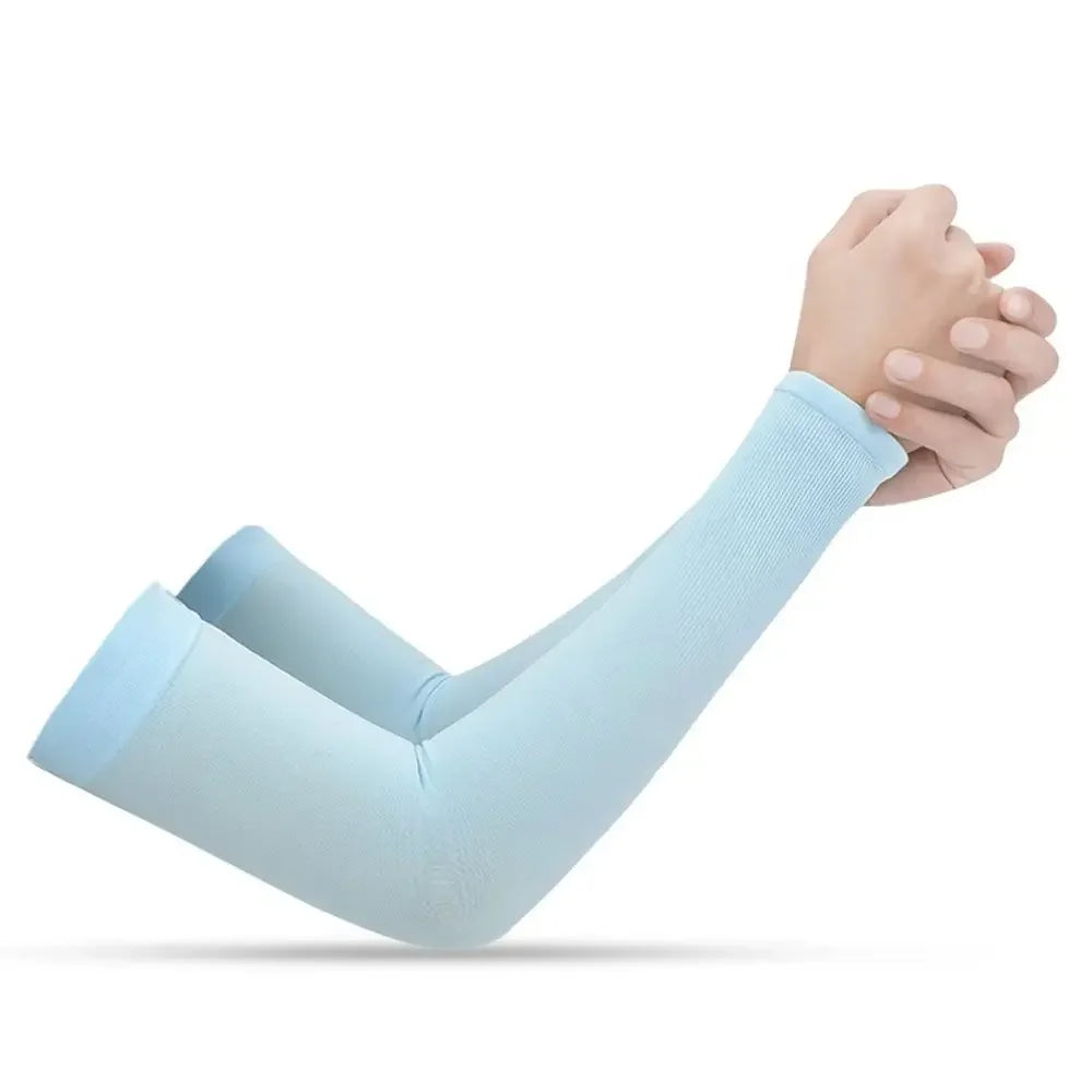 Ice Silk Cooling UV Arm Sleeves – Sun Protection for Sports, Driving & Outdoor Activities