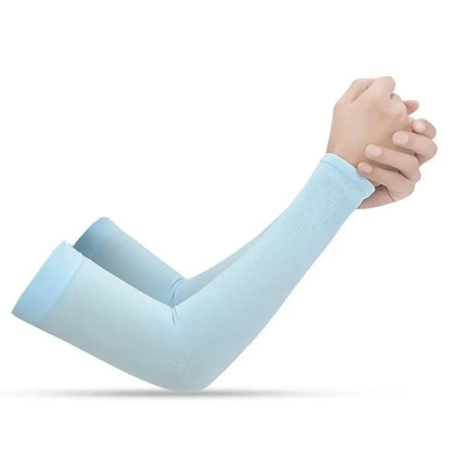 Ice Silk Cooling UV Arm Sleeves – Sun Protection for Sports, Driving & Outdoor Activities