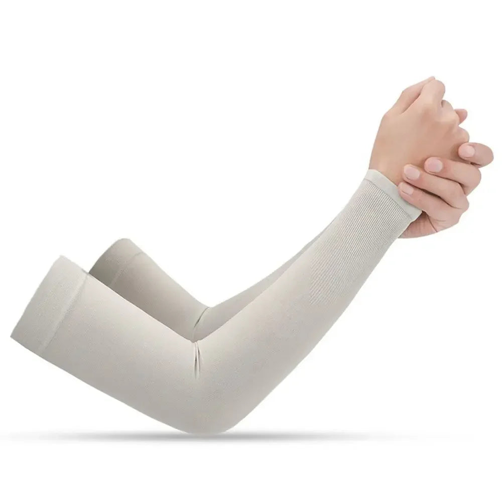 Ice Silk Cooling UV Arm Sleeves – Sun Protection for Sports, Driving & Outdoor Activities